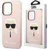 Image de Karl Lagerfeld iPhone 14 Pro Hardcase Backcover - Karl's Head - Magsafe Compatible - Roze