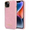Image de Guess iPhone 14 Plus Back Cover Telefoonhoesje van PU Leer - Roze - Bescherm je Telefoon