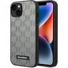 Image de Karl Lagerfeld iPhone 14 Hardcase Backcover - Saffiano Leather - Metal Logo - Grijs