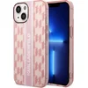 Image de Karl Lagerfeld Monogram Vertical Stripe Back Case geschikt voor Apple iPhone 14 Plus (6.7") - Roze