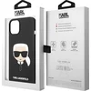 Image de Karl Lagerfeld Silicone Telefoonhoesje voor Apple iPhone 14 Plus - Beschermd, Zwart, Back Cover.