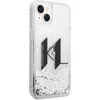 Image de Backcase hoesje geschikt voor iPhone 14 - Karl Lagerfeld - Effen Zilver - Silicone