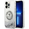 Image de Karl Lagerfeld Liquid Glitter - iPhone 14 Pro Max - Sierlijk Beschermhoesje - Zilver
