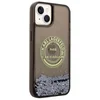 Image de Karl Lagerfeld, Hoesje geschikt voor iPhone 14 Plus - Glinsterend Anti-Scratch & Anti-Shock, Zwart