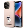 Image de Karl Lagerfeld - Siliconen Hoes - iPhone 14 Pro - Roze - Modieus
