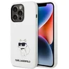 Image de Karl Lagerfeld Silicone Choupette - Beschermhoes - iPhone 14 - Stijlvol - Wit
