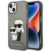 Image de Karl Lagerfeld Glitter Karl&Choupette Serie - iPhone 14 Plus Etui - Zwart - Uniek Design - Beschermend