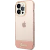 Image de Guess Translucent Back Case - Geschikt voor Apple iPhone 14 Pro Max (6.7") - Roze
