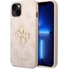 Image de Guess Apple iPhone 14 Telefoonhoesje - Roze Back Cover - Pu Materiaal - Beschermende Cover