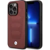 Image de BMW Leather Seats Pattern Back Case (MagSafe Compatible) - Geschikt voor Apple iPhone 14 Pro (6.1") - Rood
