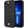 Image de BMW Leather Seats Pattern Back Case (MagSafe Compatible) - Geschikt voor Apple iPhone 14 Pro (6.1") - Zwart