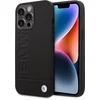 Image de iPhone 14 Pro Max Backcase hoesje - BMW - Effen Zwart - Leer