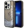 Image de Karl Lagerfeld Liquid Glitter Elong - Hardcase - iPhone 14 Pro - Zwart - Paillet