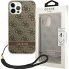Image de Guess 4G Printed Back Case met Strap - Geschikt voor Apple iPhone 14 Pro (6.1") - Bruin