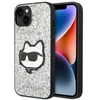 Image de Karl Lagerfeld Glitter Choupette Serie - iPhone 14 Plus Hoesje - Sierlijk - Sierlijk Zilver - Uitzonderlijk Design
