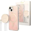 Image de Guess - set - MagSafe oplader + hoesje voor iPhone - 14 - Plus - 6.7 - roze - 4G - Print - (GUBPP14MH4EACSP)
