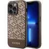 Image de Guess G-Cube Back Case (MagSafe Compatible) - Geschikt voor Apple iPhone 14 Pro (6.1") - Bruin