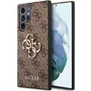 Image de Guess 4G Metal Back Case - Geschikt voor Samsung Galaxy S23 Ultra (S918) - Bruin
