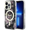 Image de Guess Flower Back Case (MagSafe Compatible) - Geschikt voor Apple iPhone 14 Pro (6.1") - Zwart