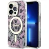 Image de Guess Flower Back Case (MagSafe Compatible) - Geschikt voor Apple iPhone 14 Pro (6.1") - Roze