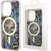 Image de Guess - GUHMP14SHLEOPWB - hoesje voor iPhone - 14 - blauw - Leopard - MagSafe
