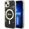Image de Guess Golden Marble Back Case (MagSafe Compatible) - Geschikt voor Apple iPhone 14 Plus (6.7") - Zwart