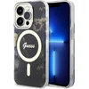 Image de Guess Golden Marble Back Case (MagSafe Compatible) - Geschikt voor Apple iPhone 14 Pro Max (6.7") - Zwart