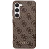 Image de Guess Hoesje Hard Case 4G Logo Metal Bruin Geschikt voor Samsung Galaxy S23