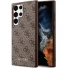 Image de Guess Hoesje Hard Case 4G Logo Metal Bruin Geschikt voor Samsung Galaxy S23 Ultra