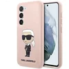 Image de Karl Lagerfeld Ikonik Serie - Mobiele Telefoonhoesje - Roze - Stijlvol Design - Silicoon
