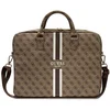 Image de Guess Printed Stripe Laptoptas voor o.a. Apple MacBook 15/16" - Bruin