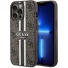 Image de Guess 4G Printed Stripes Hard Case Back Cover met MagSafe voor Apple iPhone 13 Pro Max - Bruin