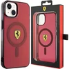 Image de Ferrari Translucent Back Case (MagSafe Compatible) - Geschikt voor Apple iPhone 14 (6.1") - Rood
