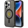 Image de Ferrari Translucent Back Case (MagSafe Compatible) - Geschikt voor Apple iPhone 14 Pro Max (6.7") - Zwart