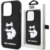 Image de Karl - Lagerfeld - KLHCP14L3DRKHNK hoesje voor iPhone - 14 - Pro - zwart - Rubber - Choupette - 3D