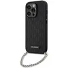 Image de Karl Lagerfeld Saffiano Monogram Back Case - Geschikt voor Apple iPhone 14 Pro (6.1") - Zwart