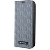 Image de Karl Lagerfeld Saffiano Monogram Book Case - Geschikt voor Apple iPhone 14 Pro (6.1") - Grijs