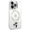 Image de Karl Lagerfeld, Beschermhoes Geschikt voor Apple iPhone 13 Pro met Karl en Choupette print MagSafe Compatible, Transparant