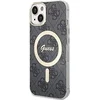 Image de Guess 4G Back Case (MagSafe Compatible) - Geschikt voor Apple iPhone 14 (6.1") - Grijs