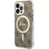 Image de Guess 4G Back Case (MagSafe Compatible) - Geschikt voor Apple iPhone 13 Pro (6.1") - Bruin