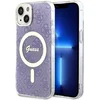 Image de Guess 4G Back Case (MagSafe Compatible) - Geschikt voor Apple iPhone 14 (6.1") - Paars