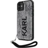 Image de Karl Lagerfeld Reversible Sequins Back Case - Geschikt voor Apple iPhone 11/XR (6.1") - Zwart