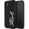 Image de Karl - Lagerfeld - KLHCN61SKSVGK hoesje voor iPhone - 11 / Xr - zwart - Siliconen - handtekening