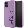 Image de Karl - Lagerfeld - KLHCN61SKSVGU hoesje voor iPhone - 11 / Xr - paars/paars - hardcase - siliconen - handtekening