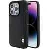 Image de iPhone 15 Pro Max Backcase hoesje - BMW - Effen Zwart - Leer