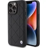 Image de iPhone 15 Pro Max Backcase hoesje - BMW - Effen Zwart - Leer
