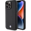 Image de iPhone 15 Pro Backcase hoesje - BMW - Effen Zwart - Leer