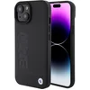 Image de iPhone 15 Plus Backcase hoesje - BMW - Effen Zwart - Leer