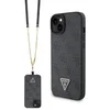 Image de Guess 4G Triangle Crossbody Back Case - Apple iPhone 15 Plus (6.7") - Zwart