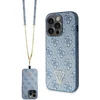 Image de Guess 4G Triangle Crossbody Back Case - Geschikt voor Apple iPhone 14 Pro (6.1") - Blauw